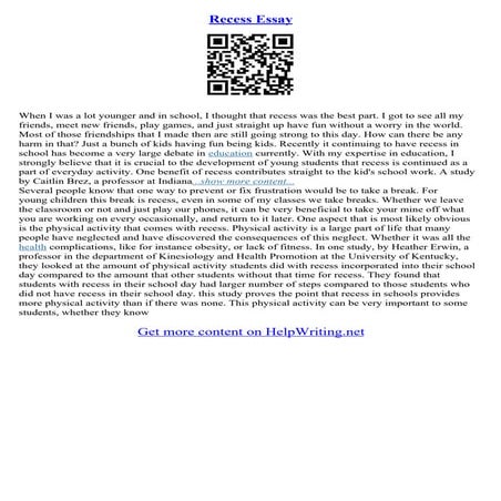 Essay For School Students