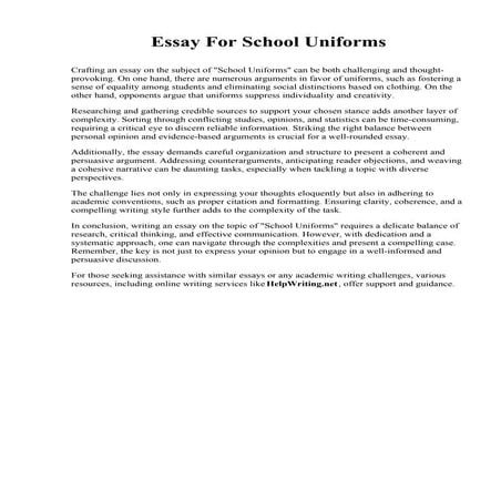 Essay For School Uniforms.pdf
