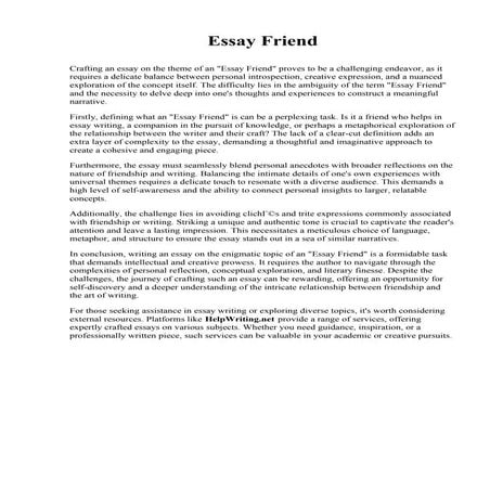 Essay For Friend.pdf