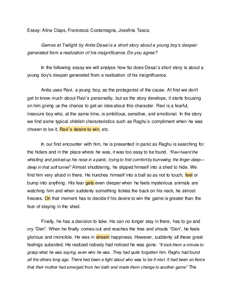 self portrait essay example