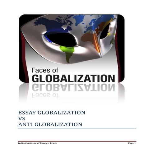 Globallization Vs Anti Globalization
