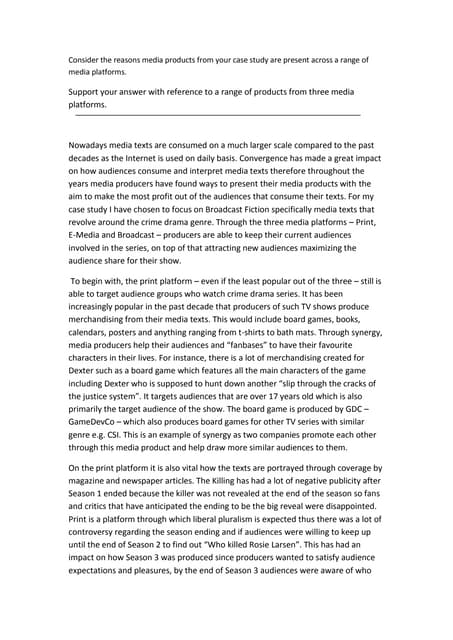 Essay on the television