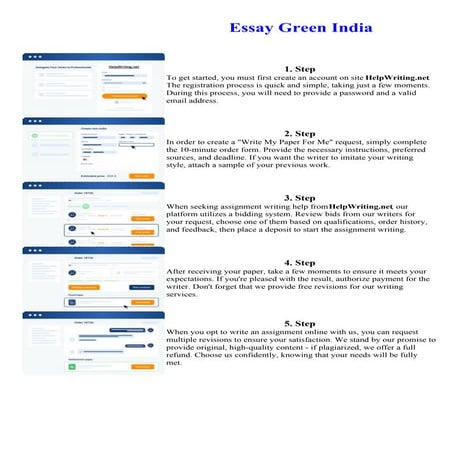 Essay Green India. Online assignment writing service.