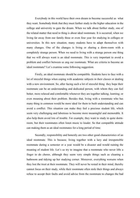 Harvard roommate essay image
