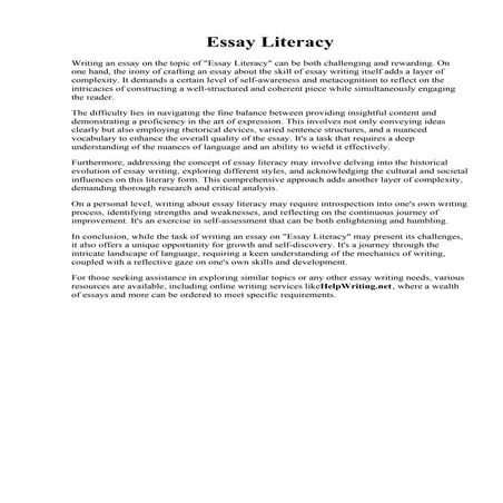 Essay Literacy.pdf