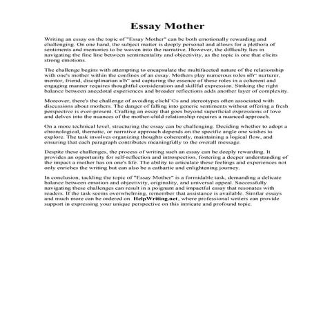 Essay Mother.pdf
