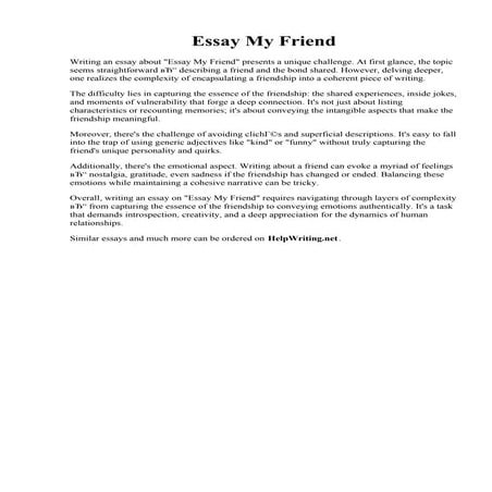 Essay My Friend.pdf