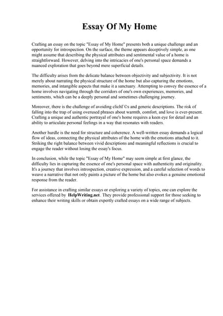 Essay Of My Home pdf worksheet-for-class-1-to-8-download-class-wise-worksheets-library