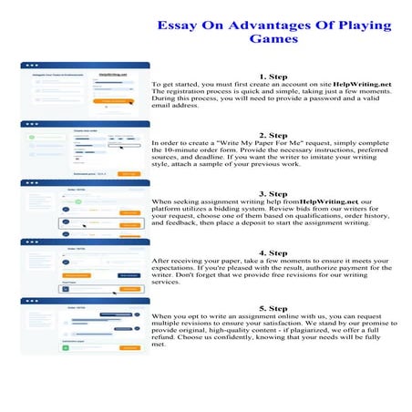 Essay On Advantages Of Playing Games