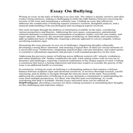 Essay On Bullying.pdf