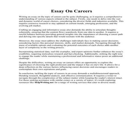 Essay On Careers.pdf