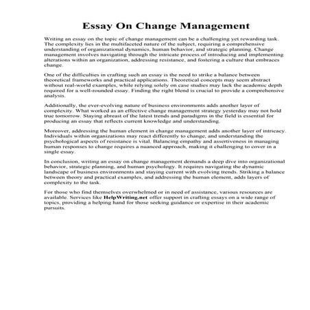 Essay On Change Management.pdf