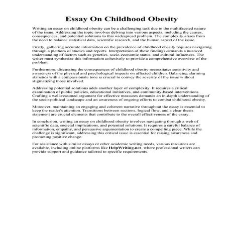 Essay On Childhood Obesity.pdf
