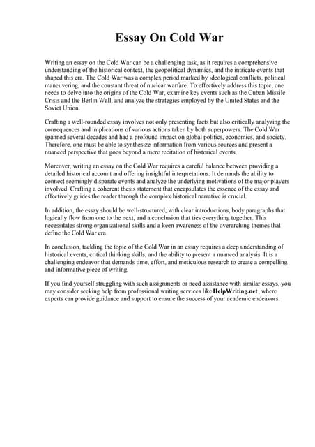 Essay On Cold War pdf essay-on-cold-war-pdf