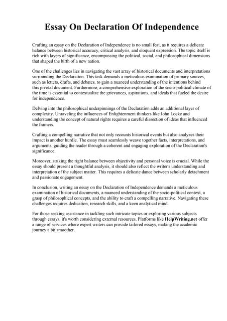 essay on declaration of independence essay on declaration of independence