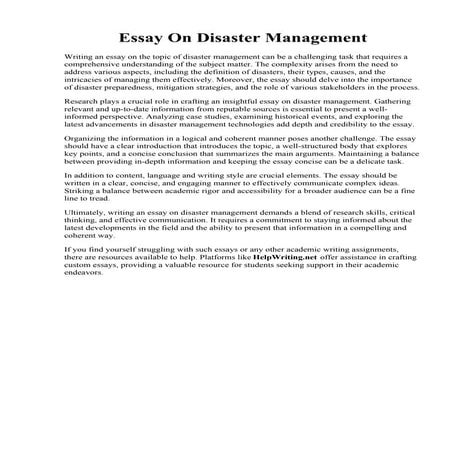Essay On Disaster Management.pdf