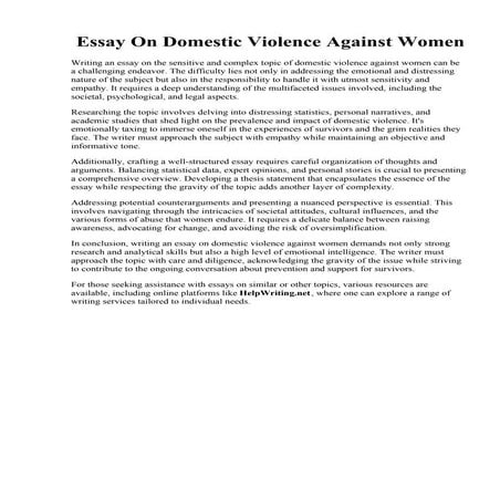 Essay On Domestic Violence Against Women.pdf