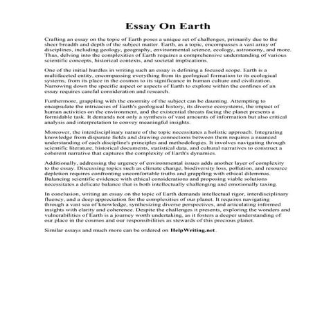Essay On Earth.pdf