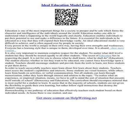 Essay On Importance Of Education | PDF