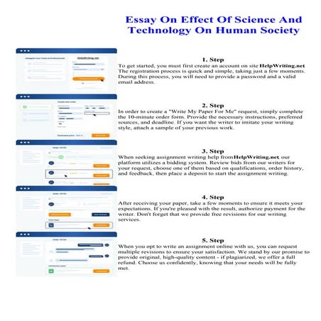 Essay On Effect Of Science And Technology On Human Society