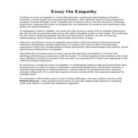 Essay On Empathy.pdf