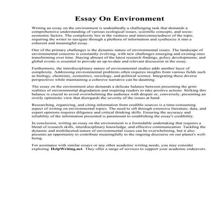 Essay On Environment.pdf
