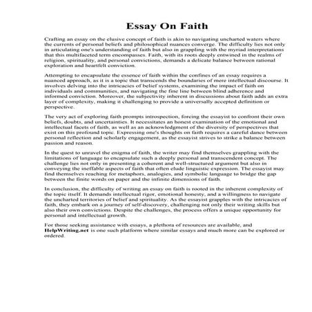 Essay On Faith.pdf