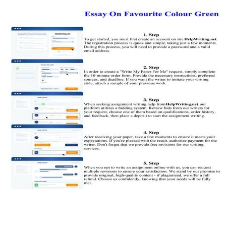 Essay On Favourite Colour Green | PDF