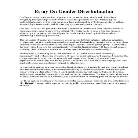 Essay On Gender Discrimination.pdf