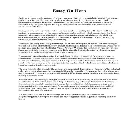 Essay On Hero.pdf