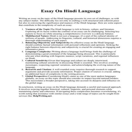 Essay On Hindi Language.pdf