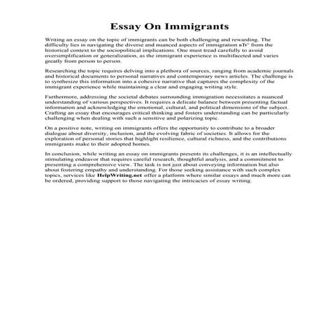 Essay On Immigrants.pdf