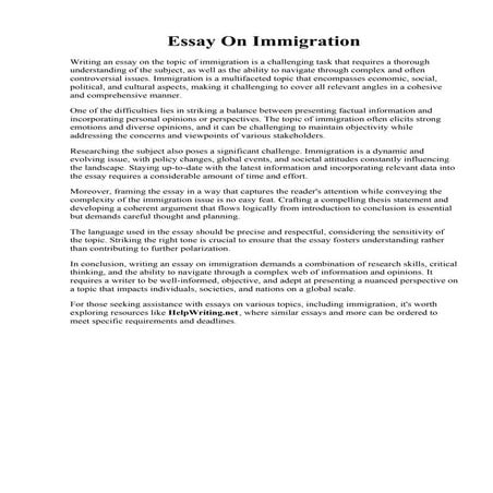 Essay On Immigration.pdf