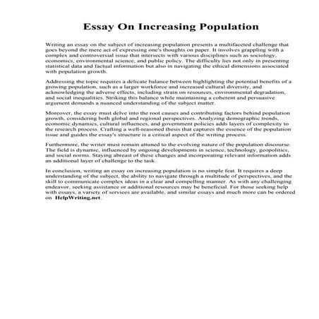 Essay On Increasing Population.pdf