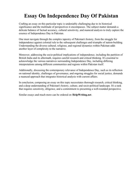 speech on the independence day of pakistan speech on the independence day of pakistan