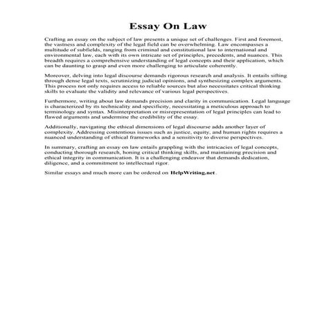Essay On Law.pdf
