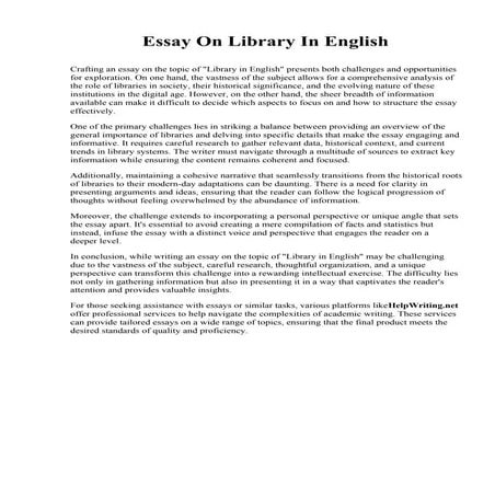 Essay On Library In English.pdf