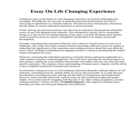 French Essay Example. Oak Point University | PDF