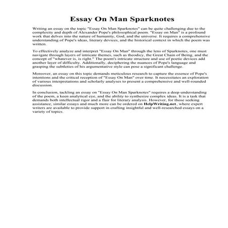 Comparison Essay Outline Example | PDF