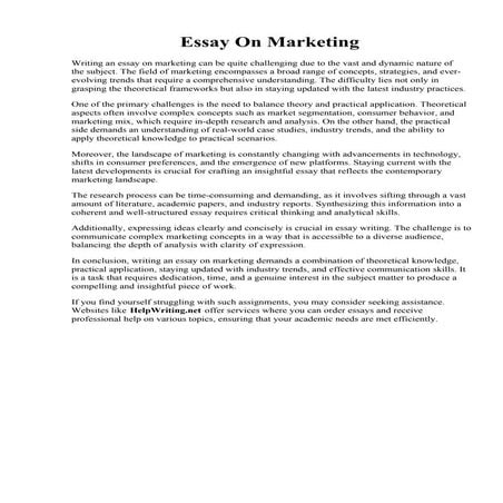 Essay On Marketing. Digital Media Marketing Essay  Amat