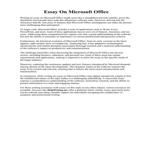 Essay On Microsoft Office.pdf