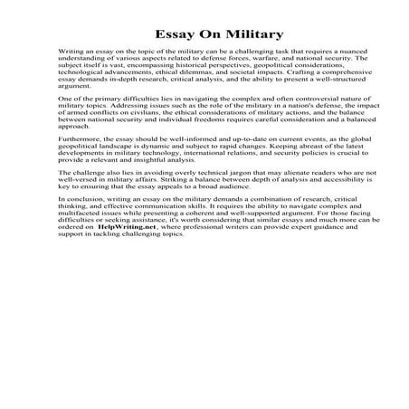 Essay On Military.pdf
