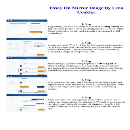 Essay On Mirror Image By Lena Coakley | PDF