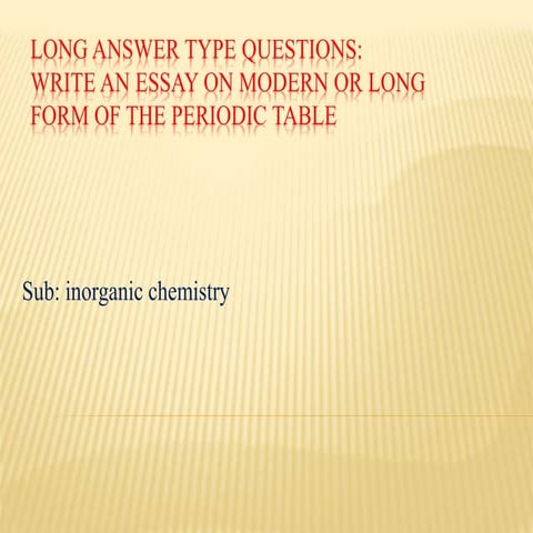 Essay on modern or long form of the.pptx