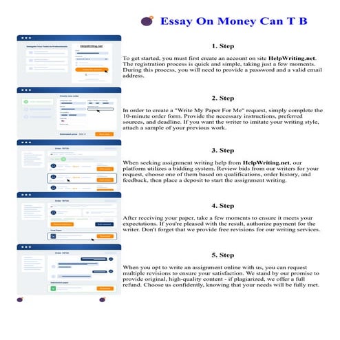 Essay On Money Can T B. Online assignment writing service.