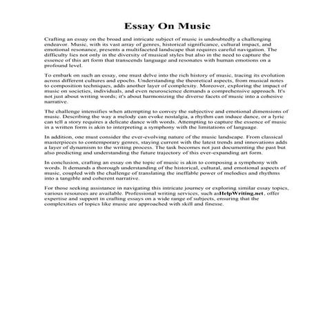 Essay On Music.pdf