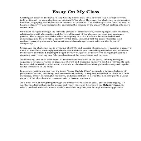 Essay On My Class.pdf