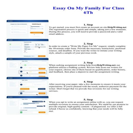 Essay On My Family For Class 6Th. Online assignment writing service.
