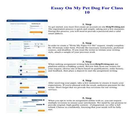 Essay On My Pet Dog For Class 10 | PDF