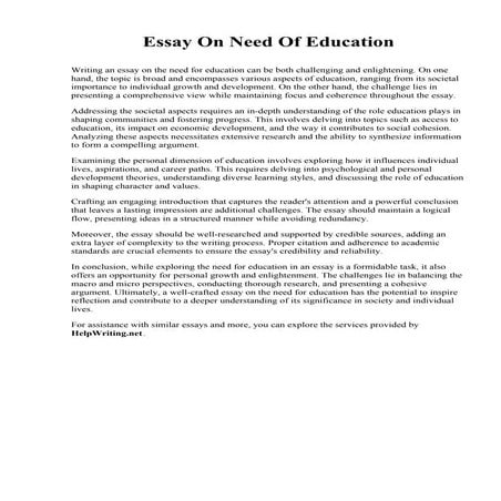 Essay On Need Of Education.pdf
